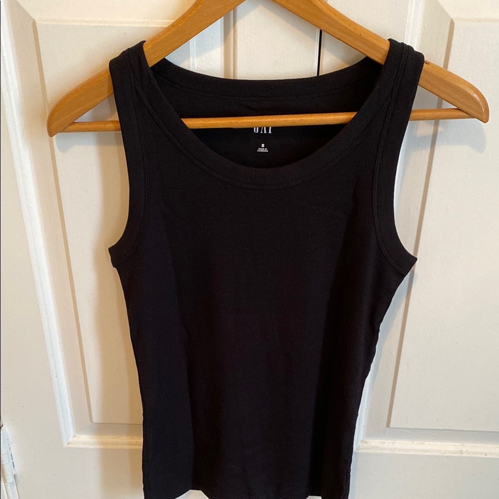 Vintage Gap Black Ribbed Tank Top
